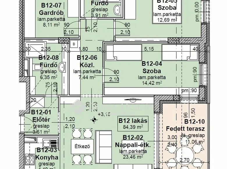 Apartment 87 m² Balatonfured, Hungary