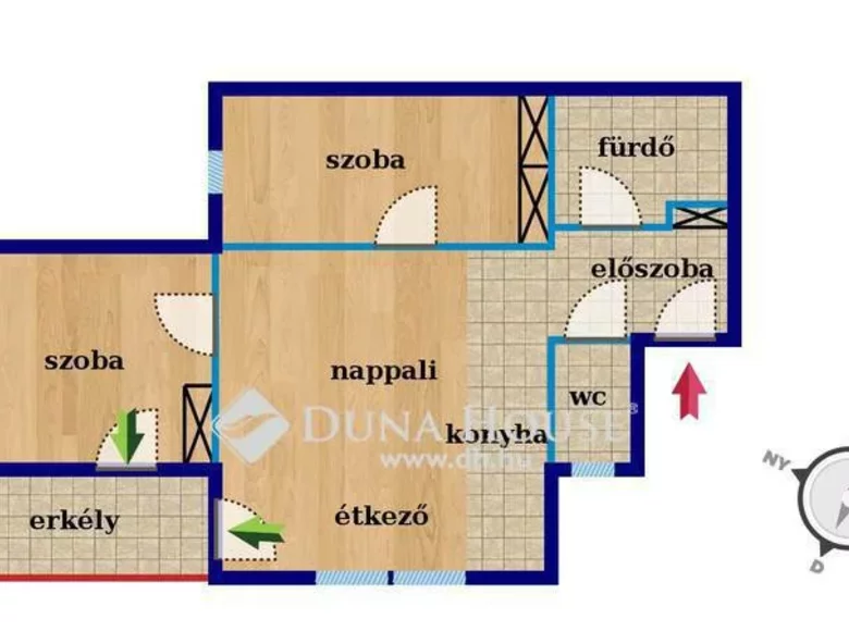 Apartment 1 bathroom 57 m² in Somogy, Hungary
