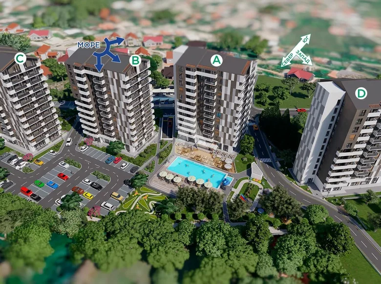 Appartement 2 chambres 71 m² Bar, Monténégro