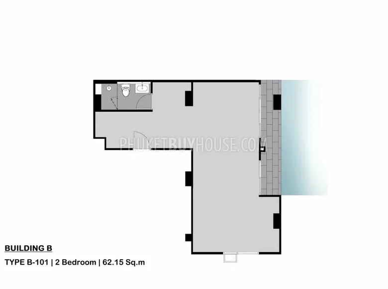 Kondominium 1 Schlafzimmer 26 m² Pa Tong, Thailand