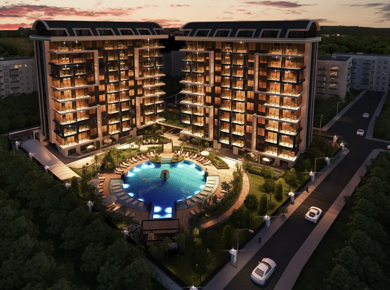 Mieszkanie 2 pokoi 87 m² Alanya, Turcja