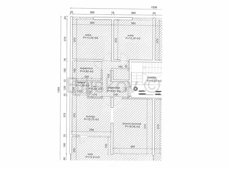 Квартира 3 комнаты 74 м² Grad Split, Хорватия