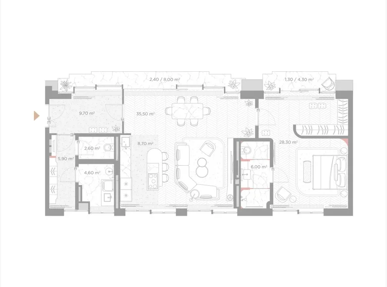 Apartamento 3 habitaciones 105 m² Moscú, Rusia