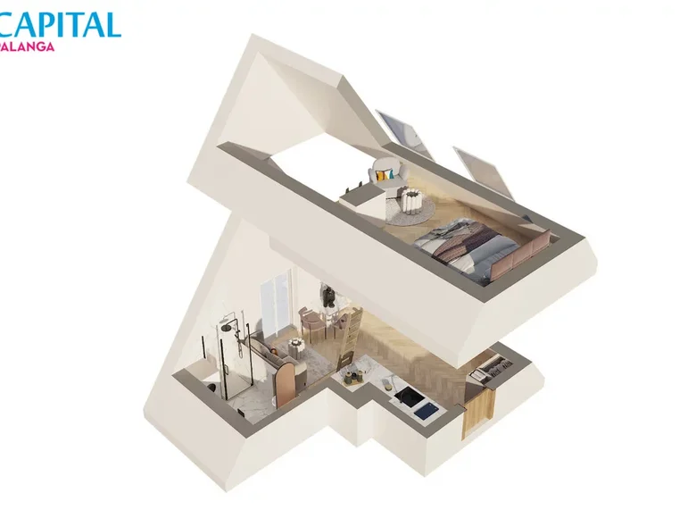 Wohnung 1 zimmer 33 m² Polangen, Litauen