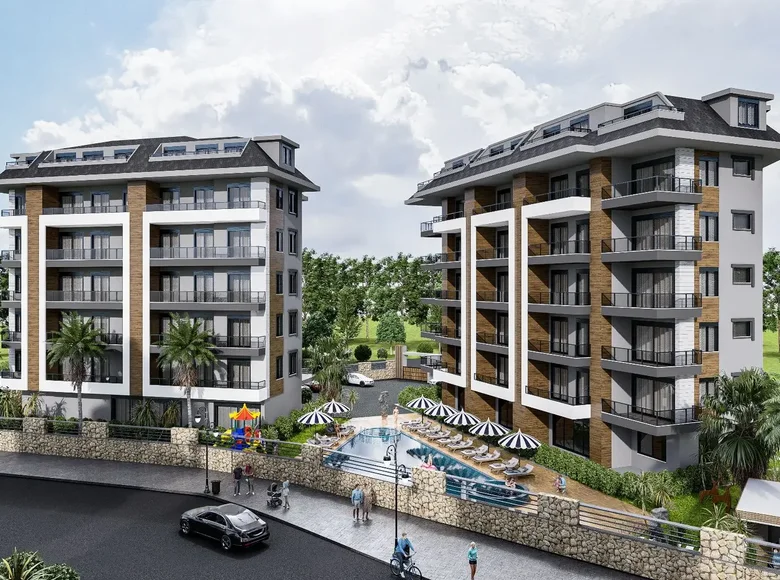 1 room apartment  Mahmutlar, Turkey