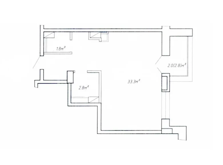 Wohnung 1 zimmer 40 m² Minsk, Belarus