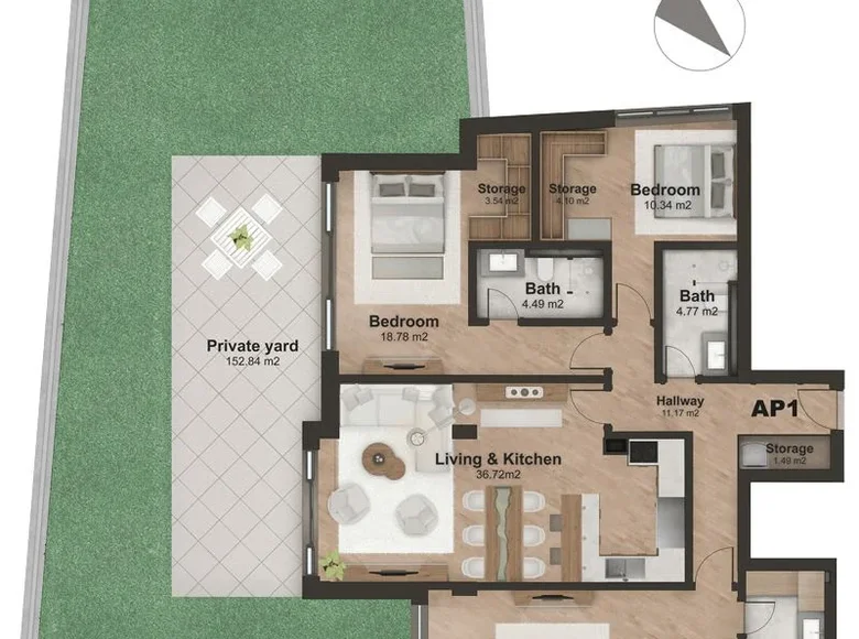 Wohnung 324 m² Sofia City, Bulgarien