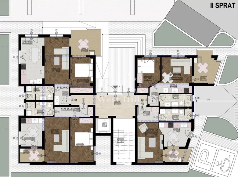 Mieszkanie 1 pokój 52 m² Bar, Czarnogóra