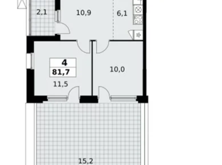 Wohnung 4 zimmer 82 m² Kommunarka, Russland