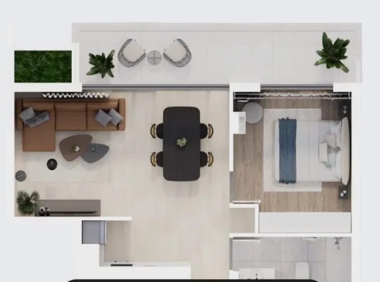 1 bedroom apartment 77 m² Larnaca, Cyprus