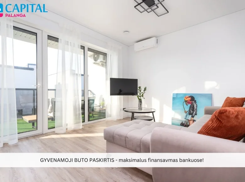 2 room apartment 39 m² Palanga, Lithuania