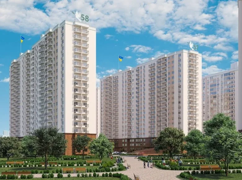 Квартира 2 комнаты 60 м² Одесса, Украина