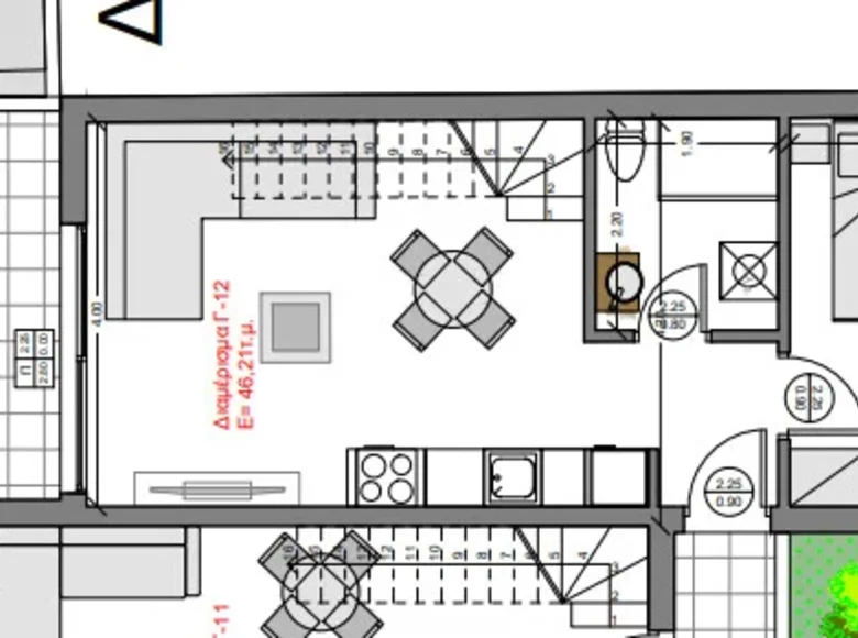 2 bedroom apartment 72 m² Kalyves Polygyrou, Greece