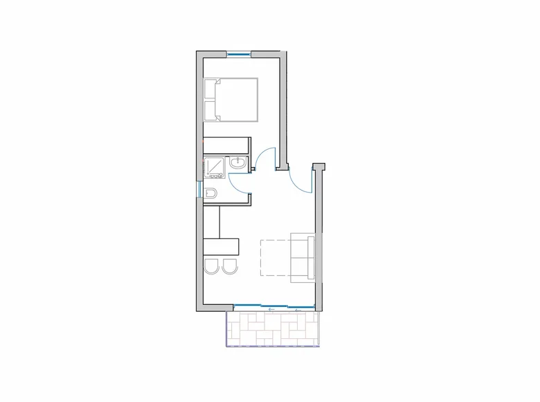 Appartement 2 chambres 34 m² District de Brčko, Bosnie-et-Herzégovine