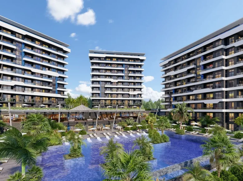 1 room apartment  Mahmutlar, Turkey