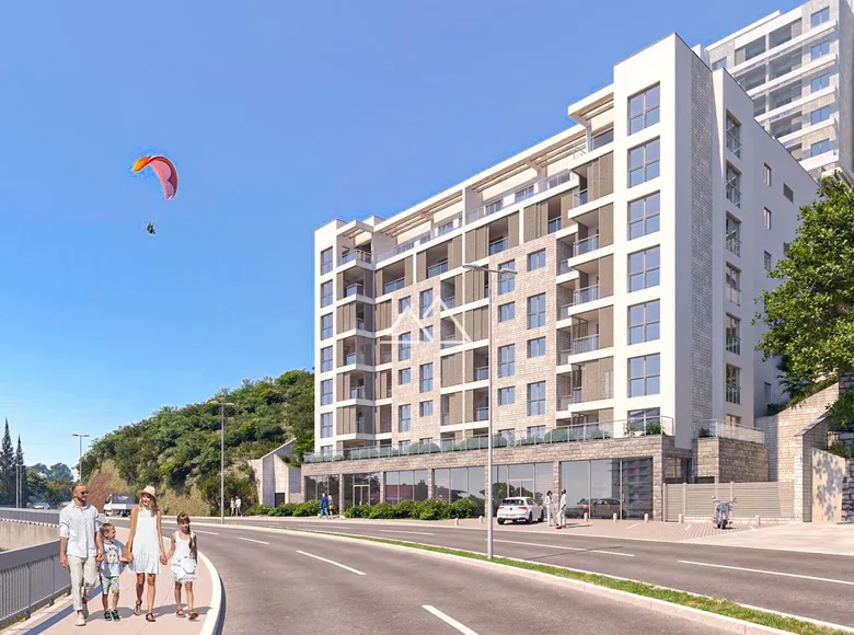 Residential complex New residential building with a sea view 200m from Bečići beach
