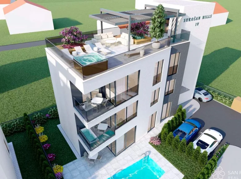 Квартира 3 спальни 132 м² Opcina Sukosan, Хорватия