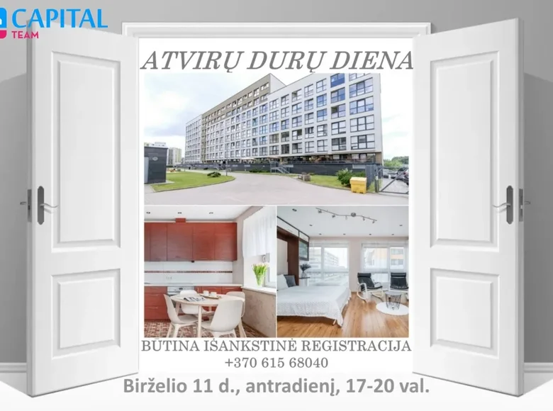 Appartement 2 chambres 58 m² Vilnius, Lituanie