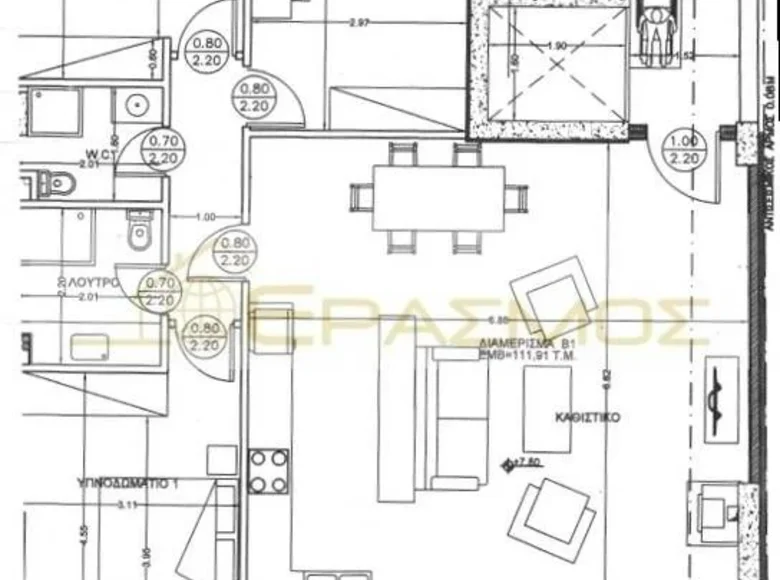 Wohnung 3 Schlafzimmer 112 m² Ampelokepoi, Griechenland