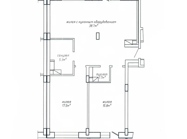 3 room apartment 85 m² Minsk, Belarus