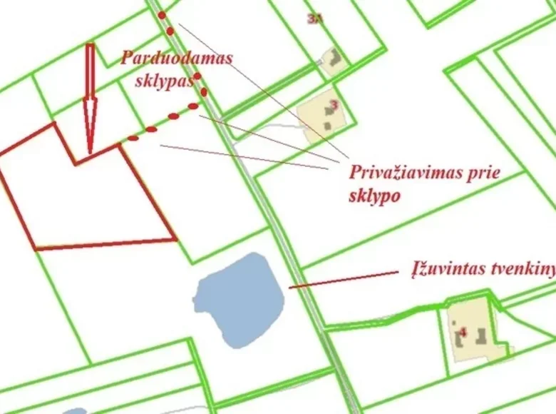 Земельные участки  Gyviai, Литва