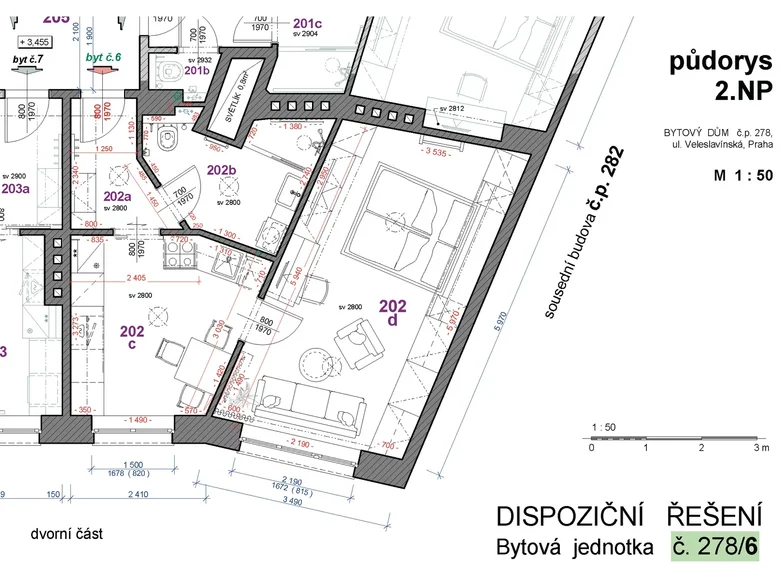 Квартира 1 комната 47 м² Столица Прага, Чехия