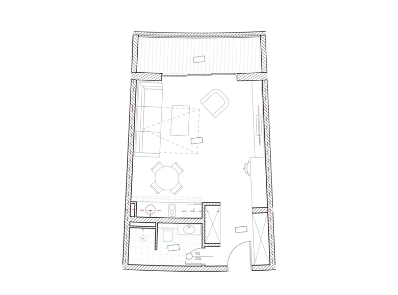 Kawalerka 1 pokój 45 m² Boreti, Czarnogóra