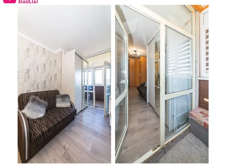 1 room apartment 43 m² Šiauliai, Lithuania