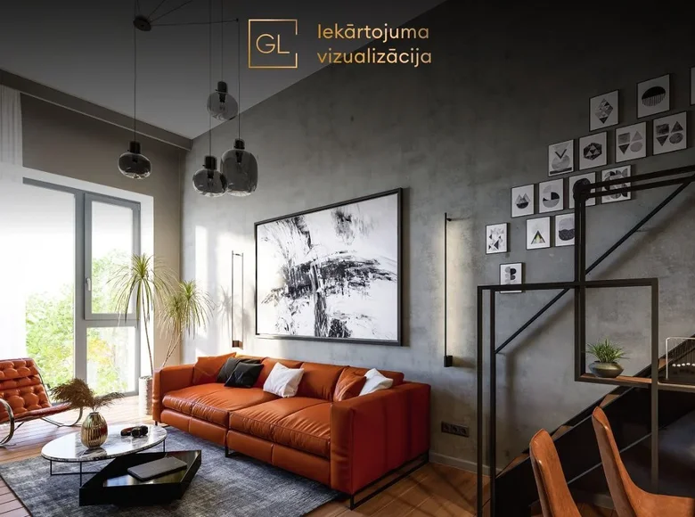 Квартира 2 комнаты 53 м² Рига, Латвия