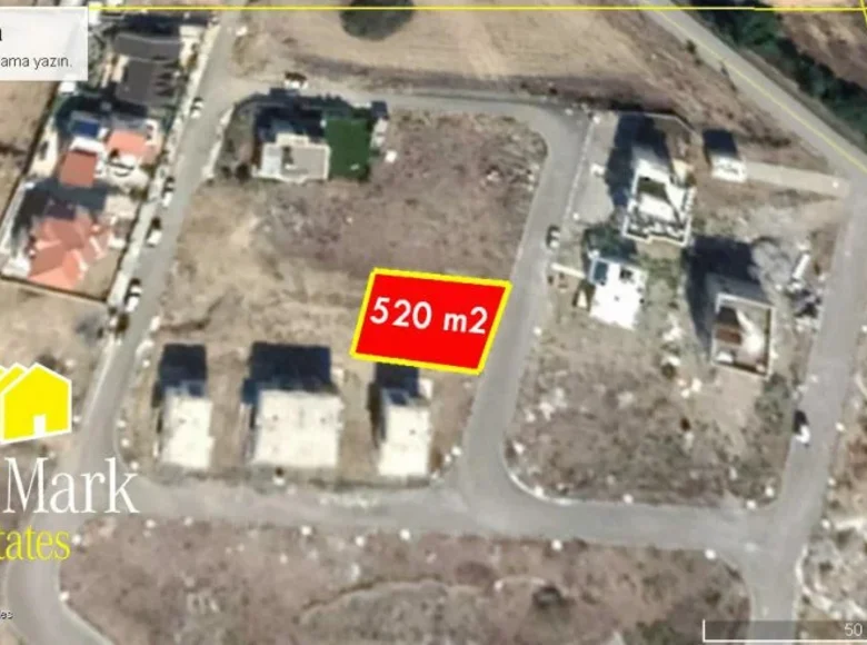 Parcelas 520 m² Kiomourtzou, Chipre del Norte
