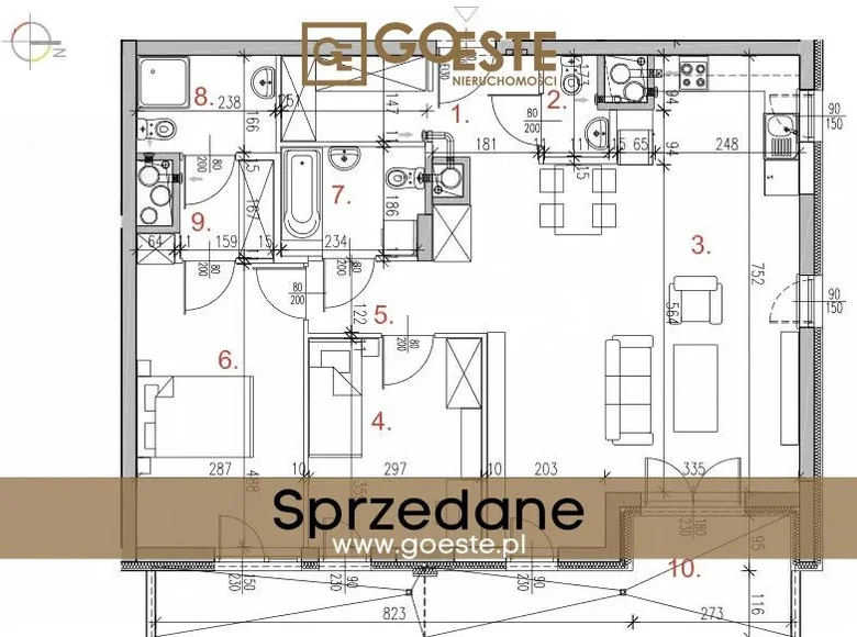 Apartamento 3 habitaciones  Smolice, Polonia