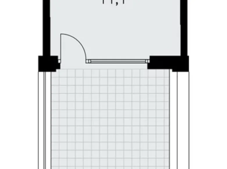 1 room apartment 32 m² Kommunarka, Russia