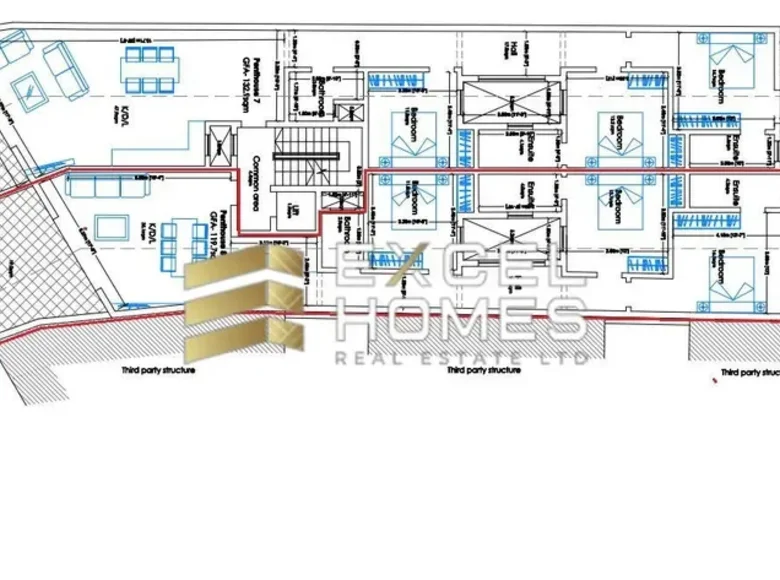 Penthouse 3 Schlafzimmer  Xaghra, Malta