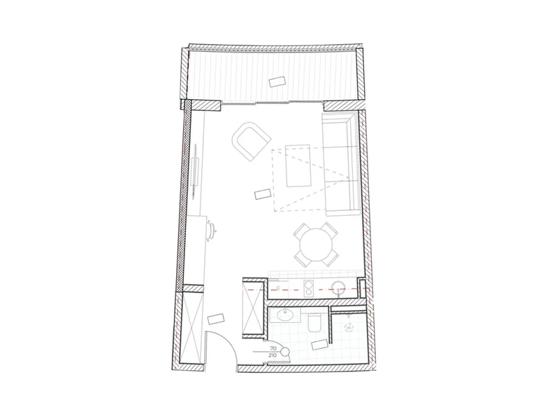 Kawalerka 1 pokój 44 m² Boreti, Czarnogóra