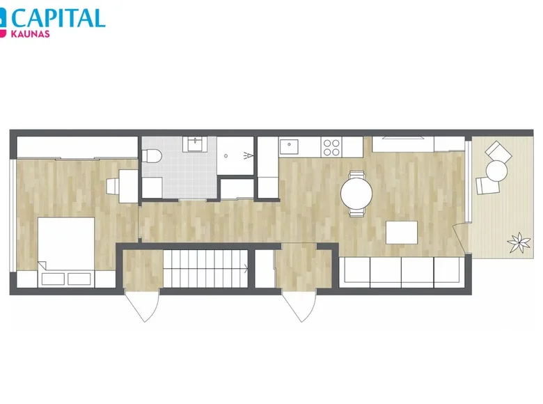 Casa 44 m² Jonuciai II, Lituania