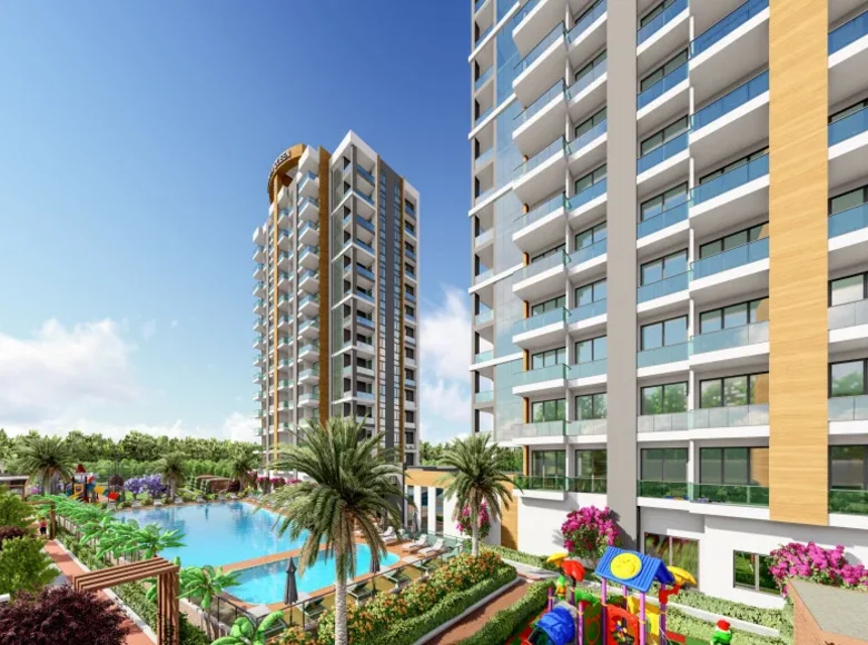 Квартира 1 спальня 75 м² Акдениз, Турция