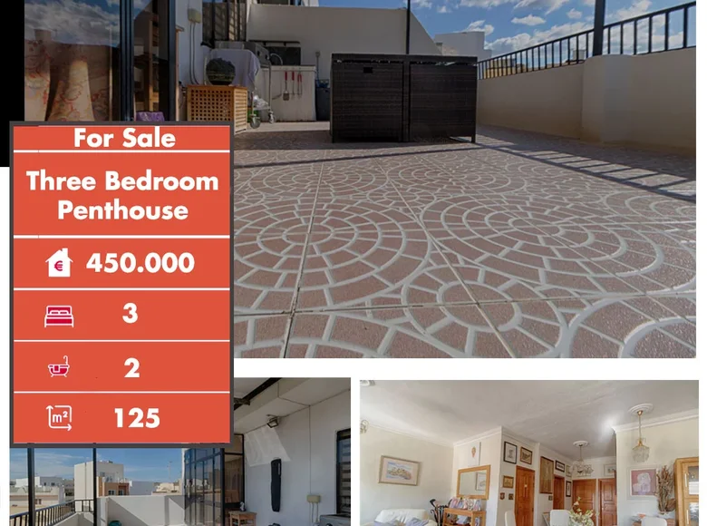 Attique 6 chambres 125 m² Saint Pauls Bay, Malte