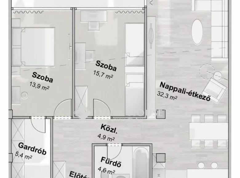 Apartment 2 bathrooms 112 m² in Csongrád-Csanád, Hungary