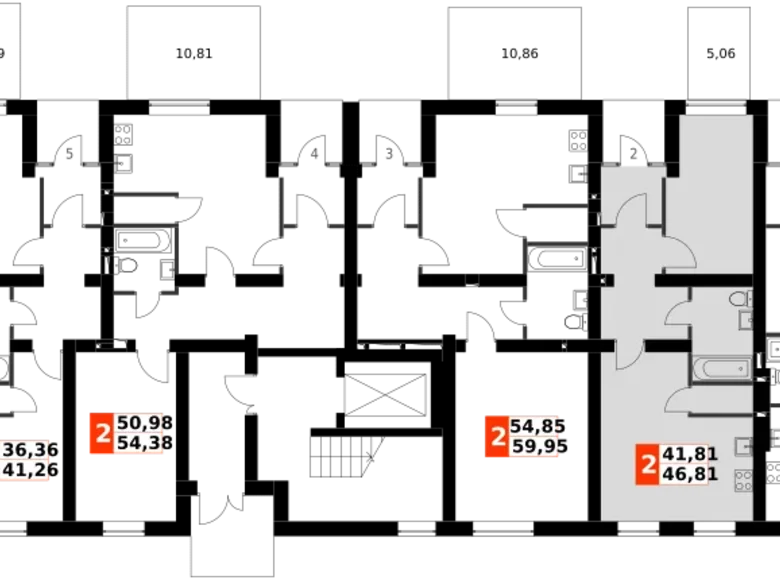 Apartamento 2 habitaciones 48 m² Aprelevka, Rusia