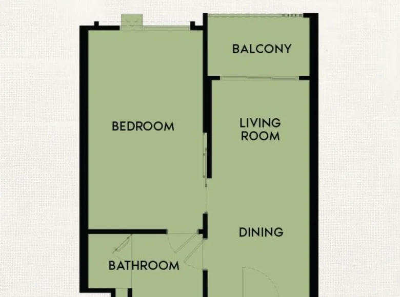 Appartement 1 chambre 39 m² Sakhu, Thaïlande