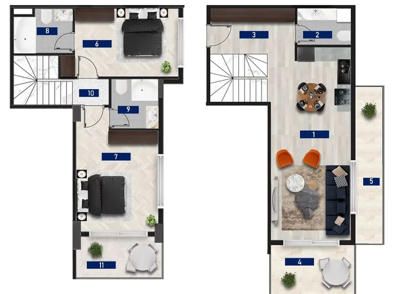 Квартира 3 комнаты 126 м² Аланья, Турция