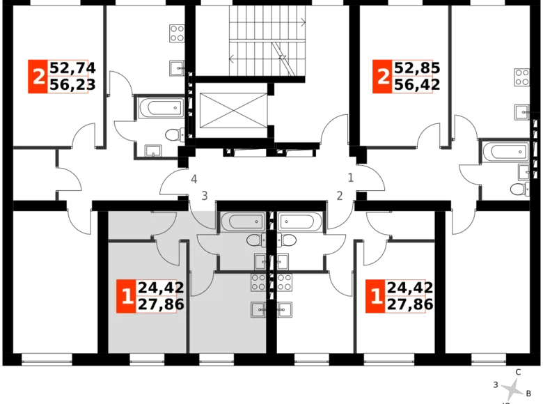 Apartamento 1 habitación 28 m² Aprelevka, Rusia