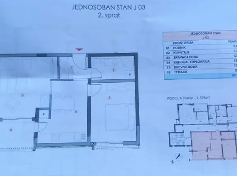 Appartement 2 chambres 58 m² Bar, Monténégro