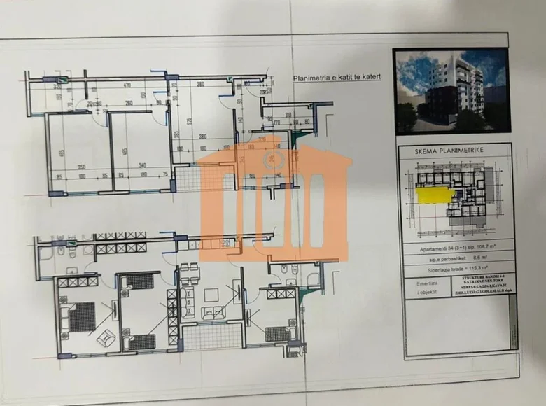 Квартира 4 комнаты 107 м² Дуррес, Албания