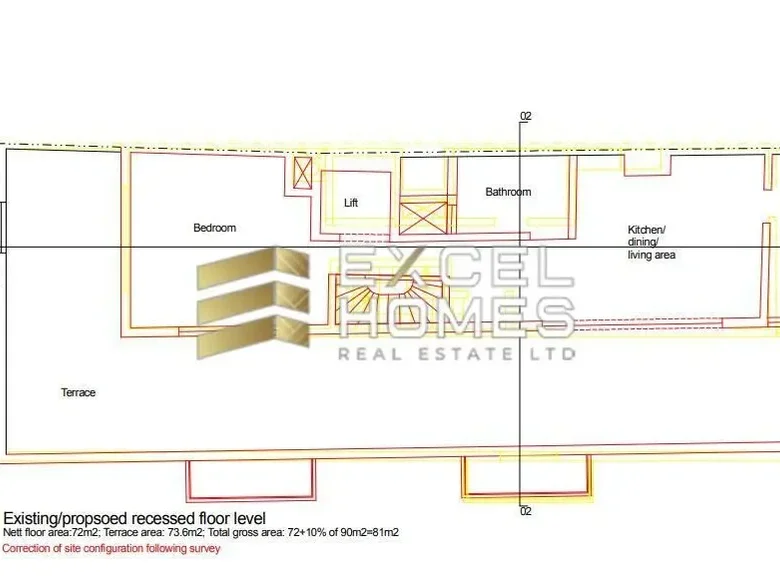 Penthouse 1 bedroom  Luqa, Malta