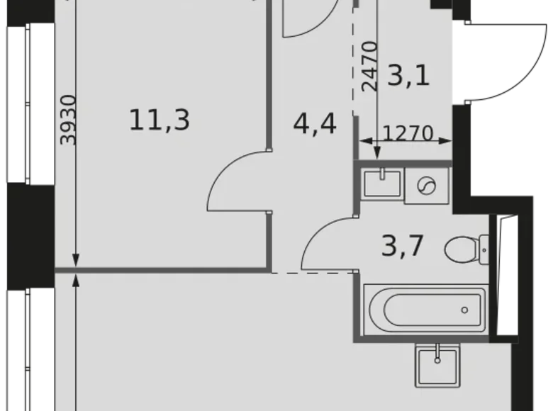 Apartamento 3 habitaciones 67 m² Moscú, Rusia