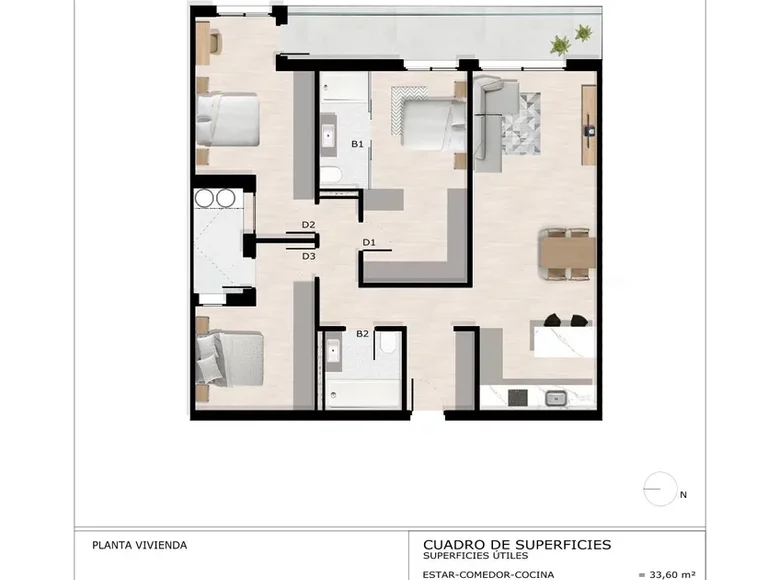 3 bedroom apartment 136 m² Orihuela, Spain
