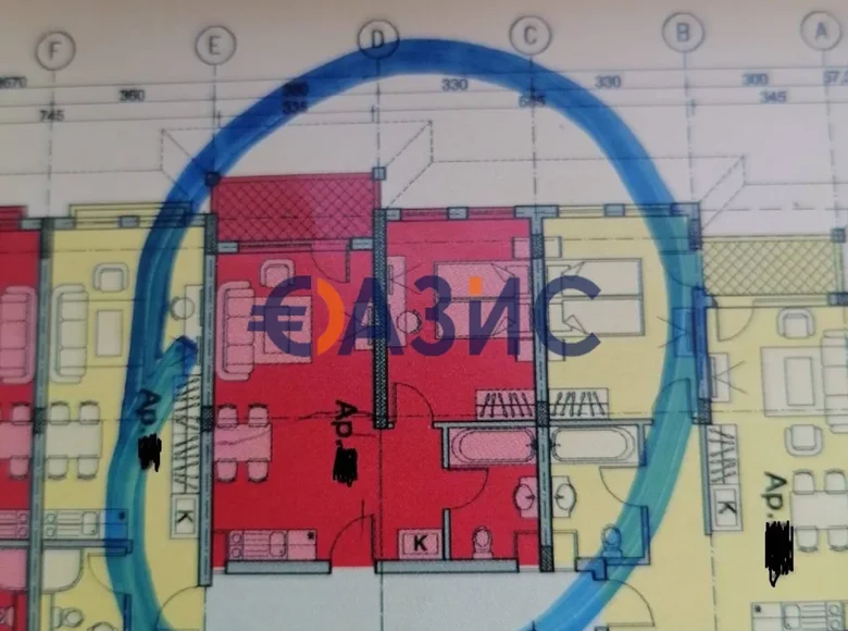 Квартира 2 спальни 62 м² Несебр, Болгария