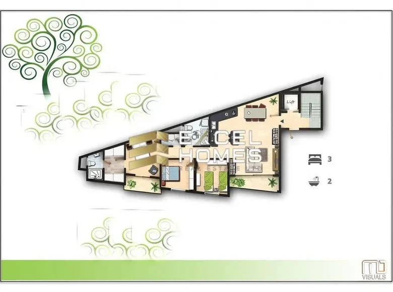 Квартира 3 спальни  Zebbug, Мальта