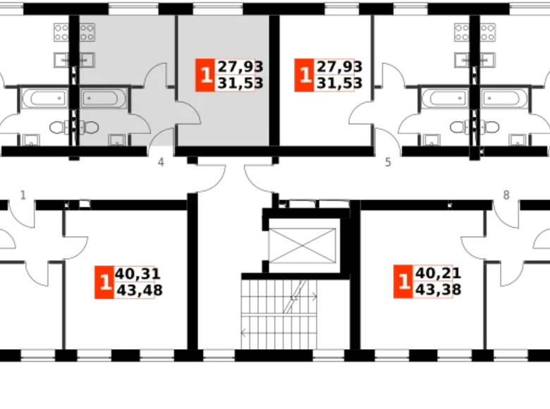 Apartamento 1 habitación 32 m² Aprelevka, Rusia